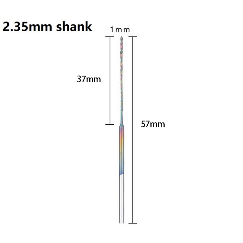 Power Tool Drill Bit Bit Drilling Head High Speed Steel Needle Punch Quenched Quenched Drill Bit Shank 1PC 2.35MM