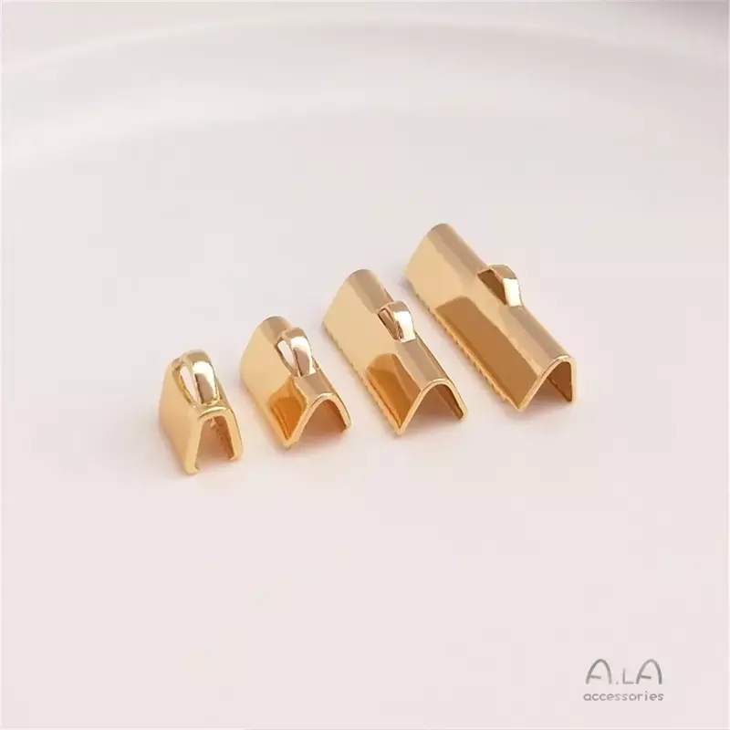 14K Gold Plated Pony buckle Pony buckle diy end buckle webbing clip accessories