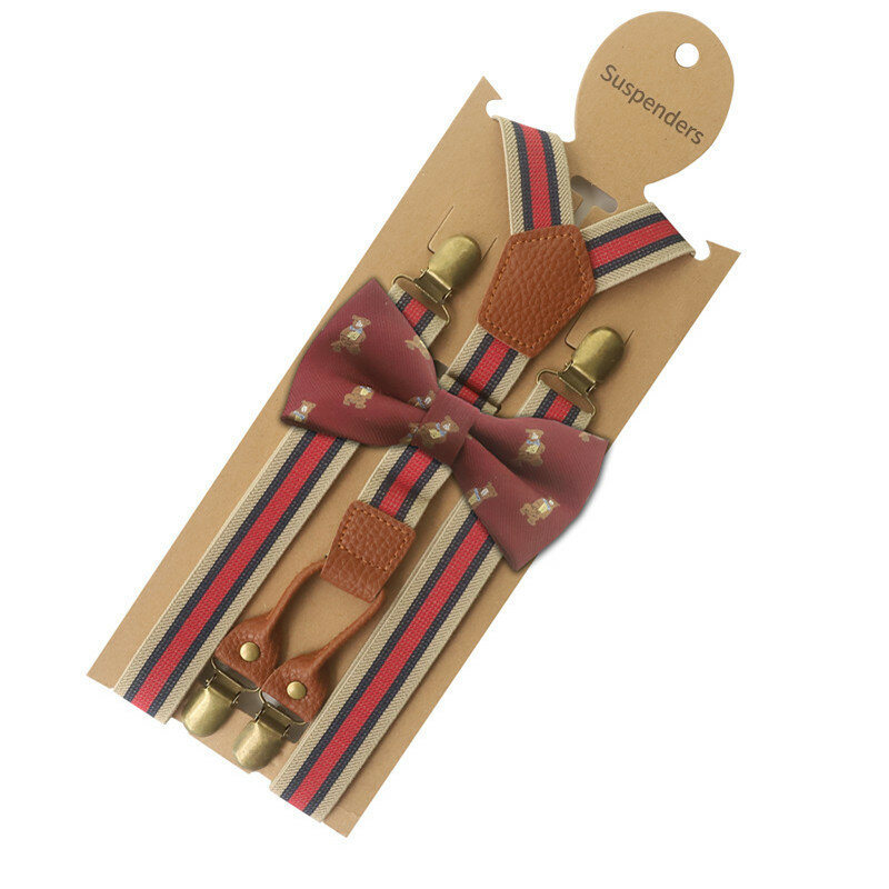 2.5 centímetros de Largura Suspensórios Suspensórios com Gravata Borboleta Moda Masculina Bow Tie Set Mens Suspensórios Das Mulheres Suspensórios Ajustáveis Calças Acessórios Do Casamento