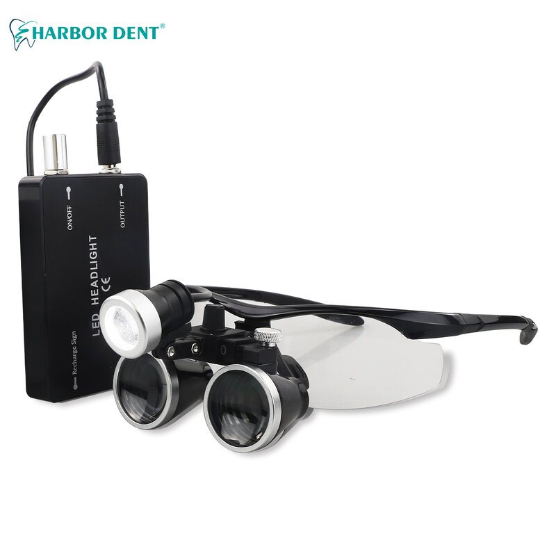 5W occhialini dentali faro portatile LED occhialini medici dentali ingrandimento binoculare per occhialini chirurgici