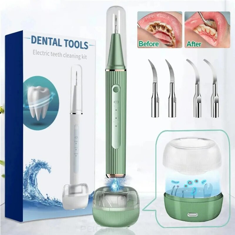 Ultrasonic Dental Scaler, tártaro Eliminador, Placa Calculus Remover, Escalando Remoção, Tooth Cleaner