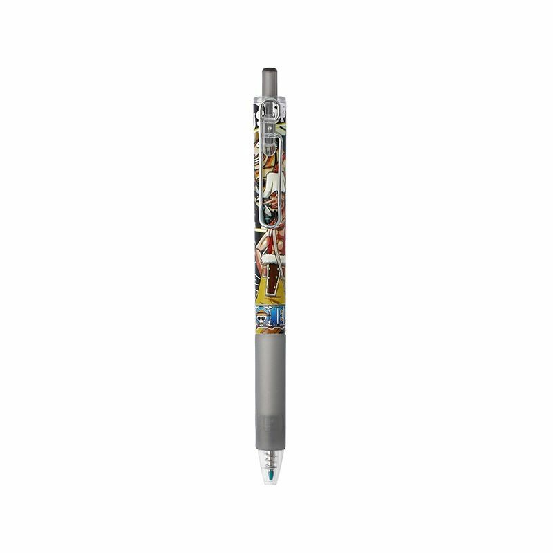 Bandai One Piece Lufei нейтральная ручка для студентов использует мультяшную анимацию для нажатия ручки 0,5 мм цилиндрическая головка навигация Кинг черная ручка