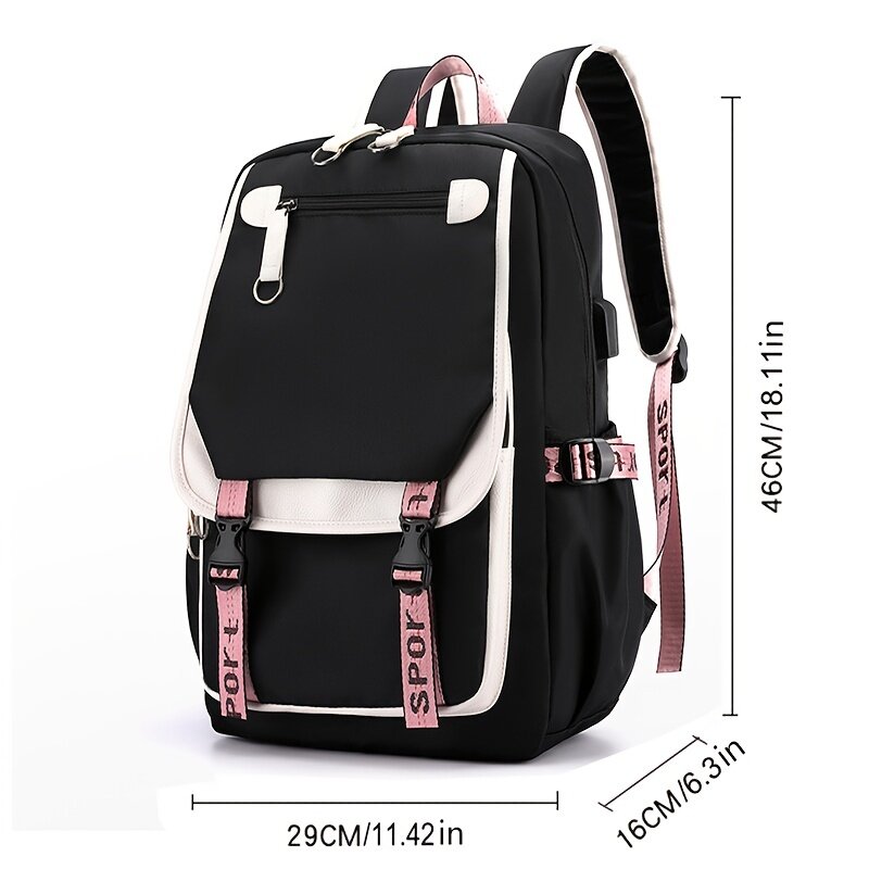 Рюкзаки Nanami ChiaKi для женщин и мужчин, дорожная сумка, вместительные рюкзаки для подростков, рюкзак для ноутбука с USB-зарядкой