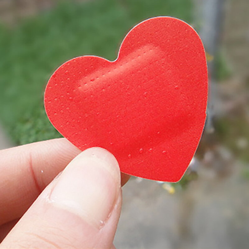 10 szt. Podkładka hydrokoloidowy opatrunek bandaż w kształcie serca samoprzylepne plastry na rany w kształcie serca gaza pierwszej pomocy