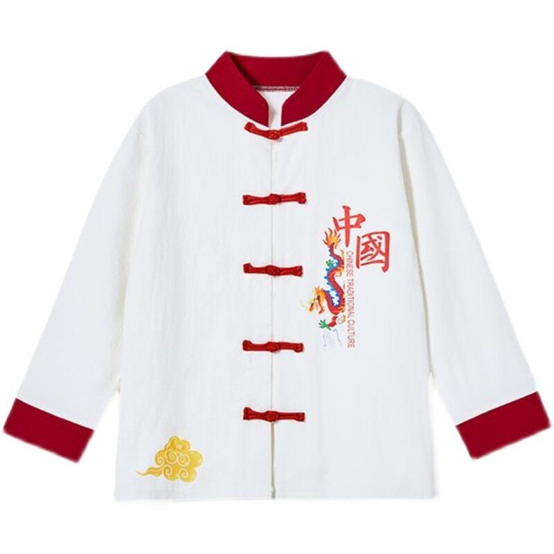 Arti marziali Wushu Costume Kung Fu Wing Chun uniforme abbigliamento da prestazione per bambini stile cinese tradizionale Vintage Tai Chi