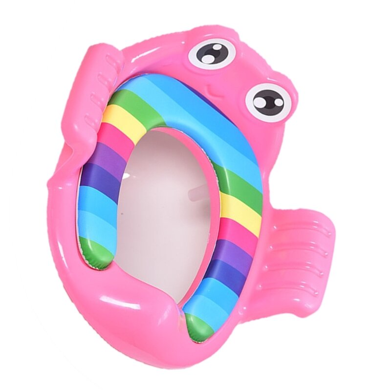 Легко устанавливается, детский туалетный помощник, нескользящий детский туалетный инструмент, игривая тематическая подушка для в