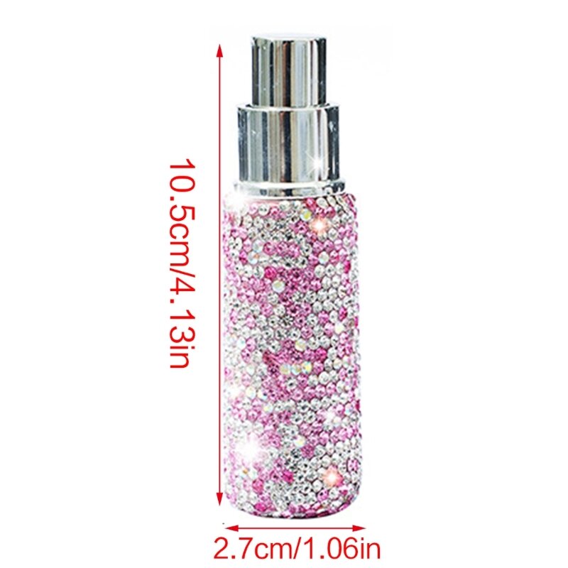 Hervulbare cosmetische spuitflessen Bling glazen parfumfles 10 918D
