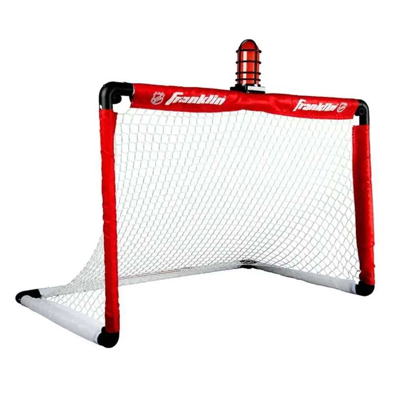 Franklin Sports-Ensemble de mini objectifs de hockey, genou et anciers lumineux avec balle
