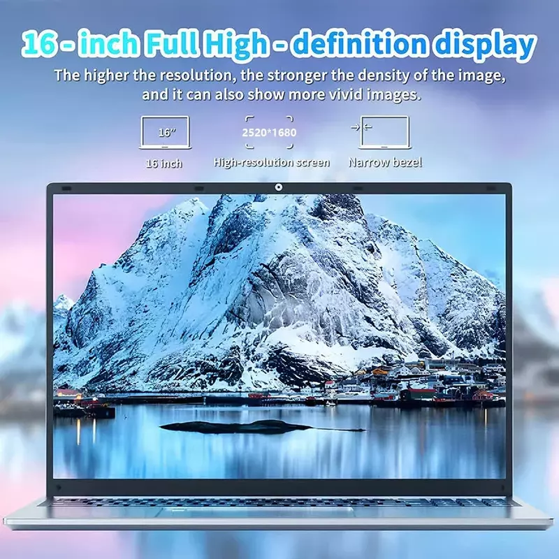 Greatium Xu160 Gaming Laptops Windows 11 Notebook Netbook 16 "2.5K Ultra 12e Gen Intel Alder N95 32Gb Ddr4 2Tb Wifi Ultrabook