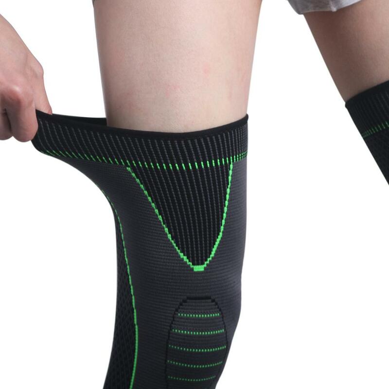 2022 esportes antiderrapante comprimento total compressão perna mangas joelho suporte cinta proteger para basquete futebol correndo ciclismo