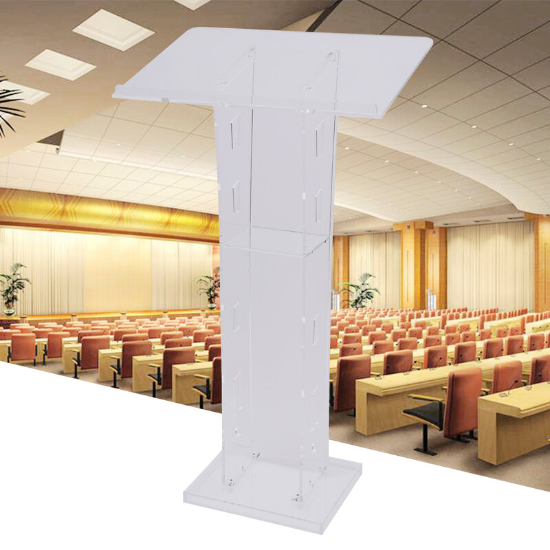 Moderno podio acrilico trasparente scuola rostro thured mobili commerciali 110cm H