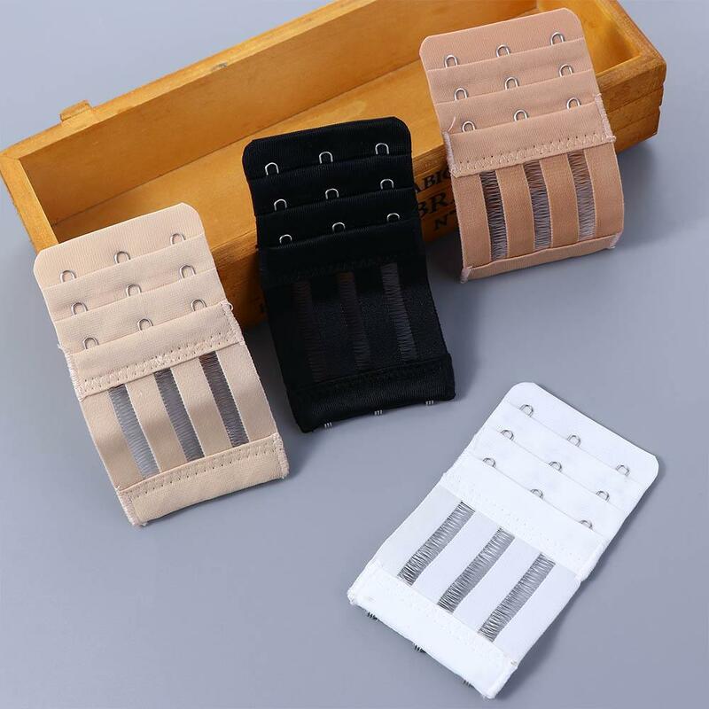 High Quality Ladies Black White Bra Extenders Strap Clasp Extension 3 Hooks 4 Hooks 3 Rows Adjustable Belt Buckle Accessory