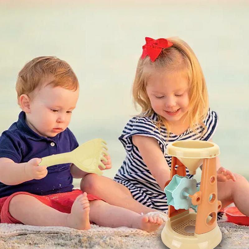 ชุดของเล่นทรายพลั่วทรายกลางแจ้งของเล่นเด็กหญิงเด็กชายทรายชุดของเล่นเพื่อกระตุ้นให้พ่อแม่-เด็กมีปฏิสัมพันธ์สำหรับชายทะเล