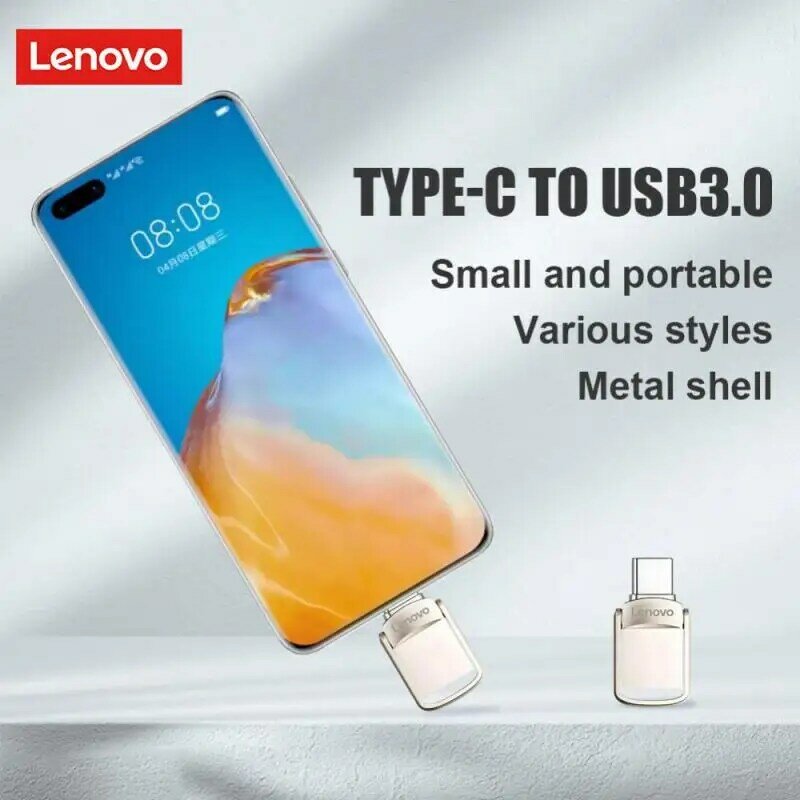 Lenovo 2TB USB asli, Flash drive USB 3.0 logam kecepatan tinggi memori kapasitas Real portabel tahan air U Stick untuk PC