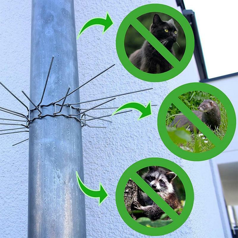 Spikes Defender Trunk Protector Guard With Spring Steel Spikes Gardening Supplies Protector Against Marten For Sewer Pipes Water