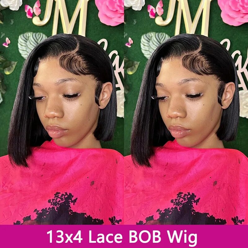 Short Bob Wig Lace Front Human Hair Wigs 13x4 Hd Lace Frontal Wig For Women Brazilian Lace Front Hair Wig Straight Human Hair