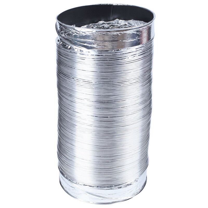 3 Meter Length 100Mm/4 Inch Fresh Air System Flexible Aluminum Exhaust Duct Pipe Air Ventilation Pipe Hose For Bathroom
