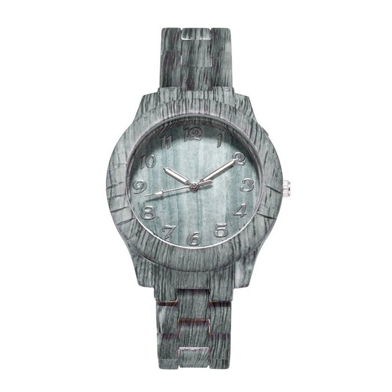 Высококачественные модные мужские часы с текстурой древесины, Цифровые кварцевые часы с текстурой древесины