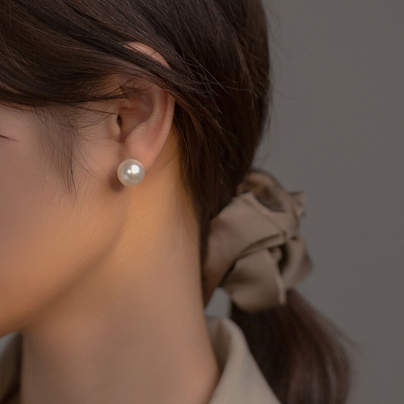 925 스털링 실버 여성용 진주 스터드 귀걸이, 고품질 주얼리, XY0197, 신상