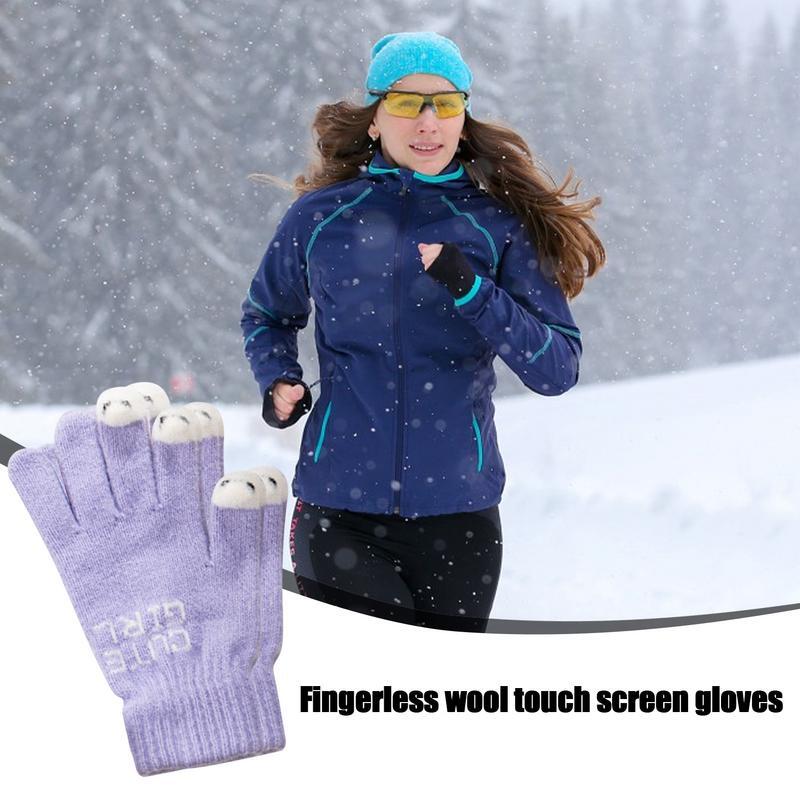 Guanti Touchscreen guanti elastici antivento caldi antiscivolo guanti termici caldi per il freddo per l'escursionismo guida in bicicletta da corsa