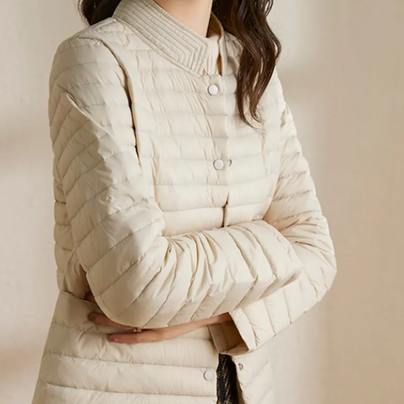 Lksk-女性のための軽量の薄いジャケット,スタンドカラー,短い,ファッショナブル,秋