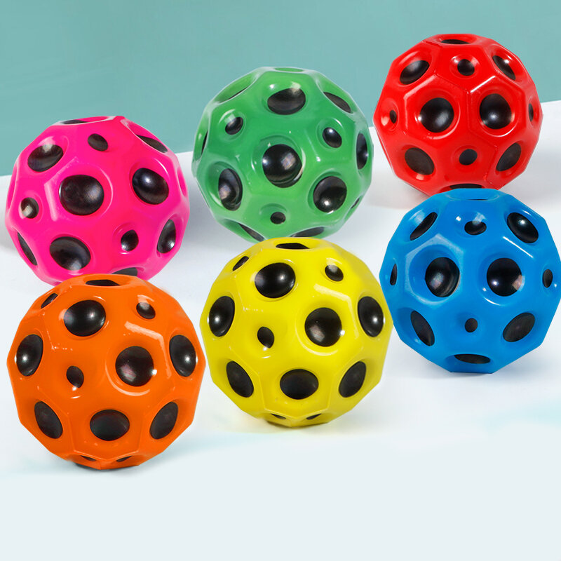 Kamień księżycowy piłeczka do odbijania antygrawitacyjna piłeczka do odbijania wysokiej sprężystej piłeczka do odbijania gumowa zabawka interaktywna gra dla rodziny