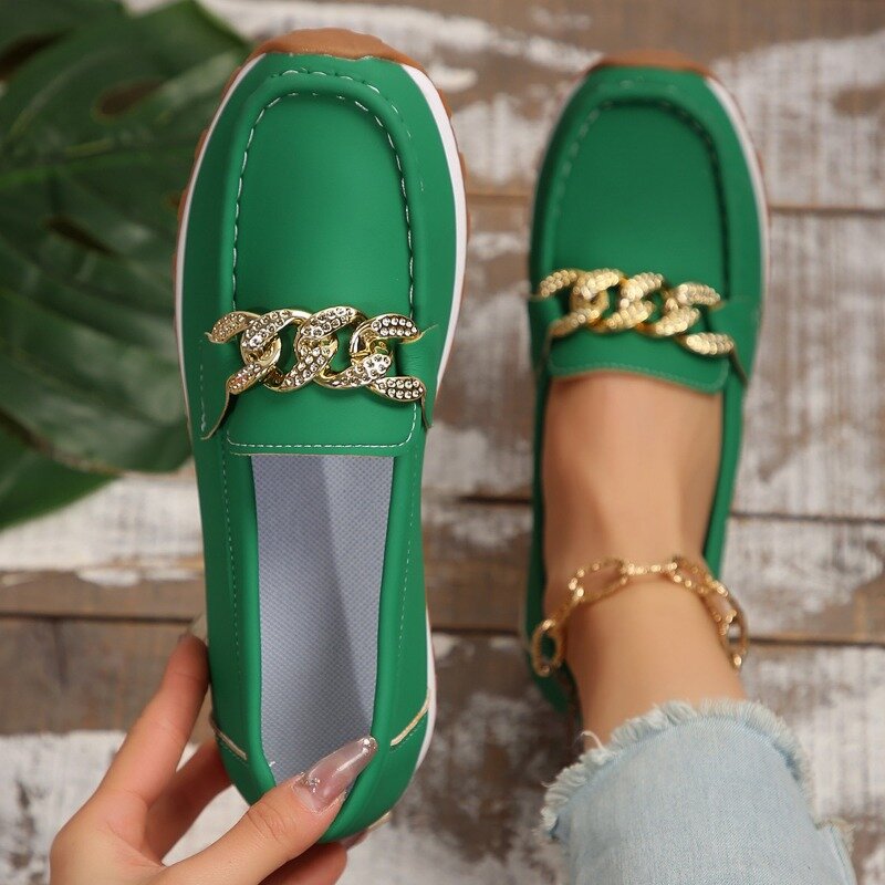 Comemore New płaskie buty wiosenno-jesienne miękka podeszwa wygodne buty z płytkimi ustami z okrągłymi palcami damskie trampki letnie buty na płaskim obcasie