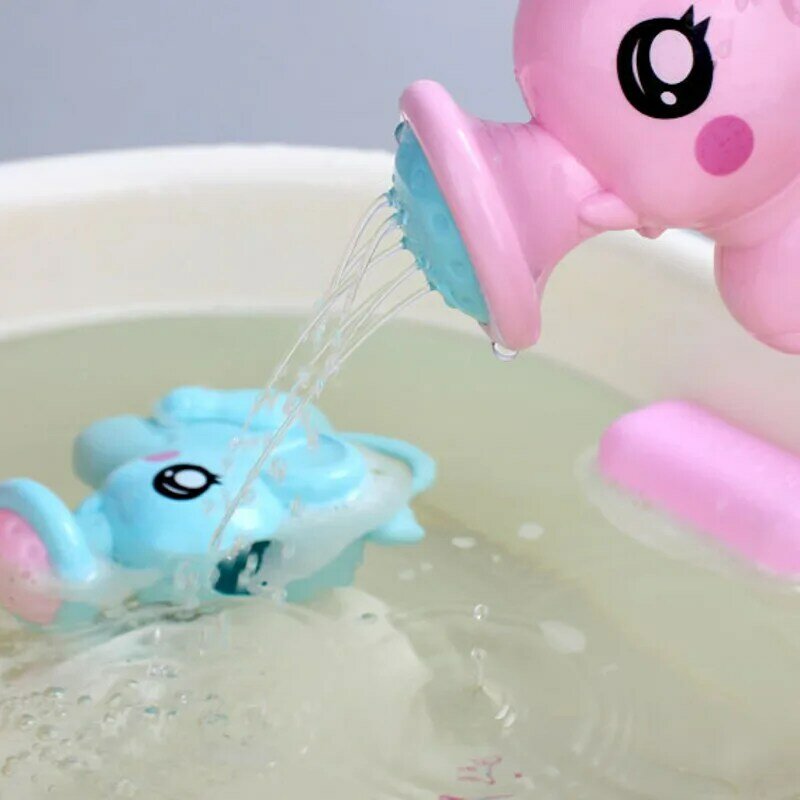 Kids Water Spray Shower Bath Toy Cartoon Elephant Kettle Tool Baby Bathroom Swimming Sprinkler Toys For Children Summer Gift