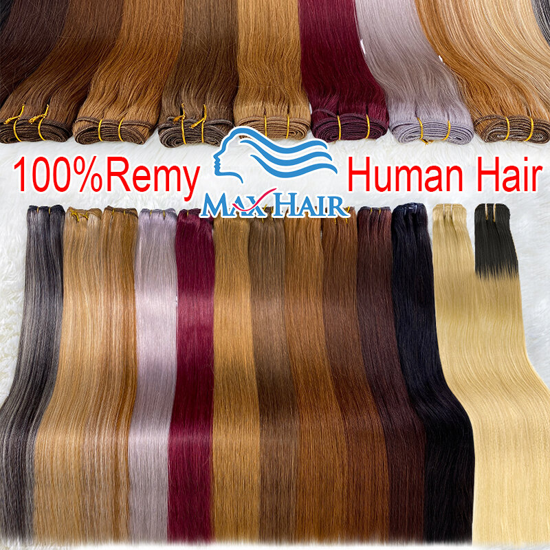 Do przedłużania włosów dla kobiet z naturalnego doczepy z ludzkich włosów do przedłużania włosów s 100% kurtyna do przedłużania włosów wiązki ludzkich włosów proste włosy 18-30 cali