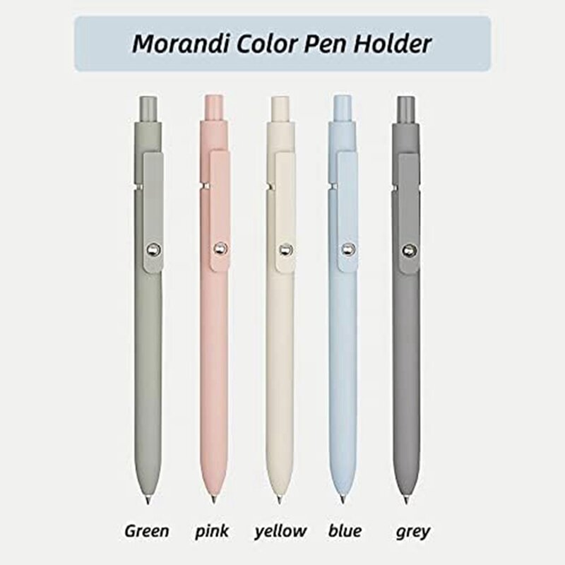 0.5Mm Black Ink Pens High-End Series Retractable Pens Fine Point Smooth Writing Pens 10Pcs