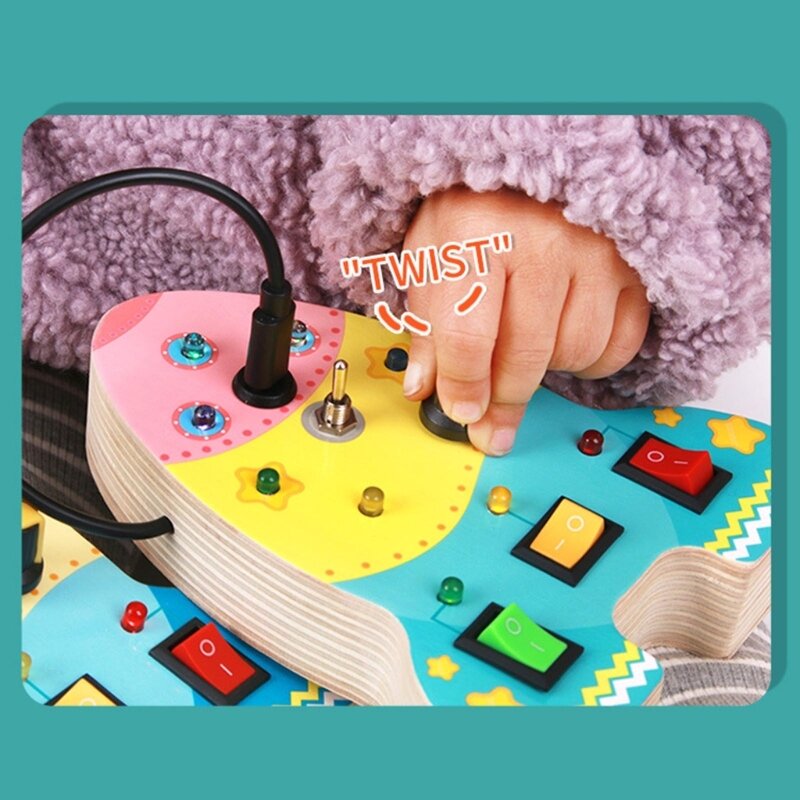 Игрушка Монтессори в форме ракеты для малышей, доска для мелкой моторики, обучающая игрушка, образовательный Подарок для активного образа жизни