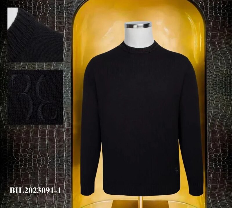 BILLIONAIRE OECHSLI Sweater Cashmere men's 2024 new autumn winter warm Round neck Base knitting elastic big size M-4XL