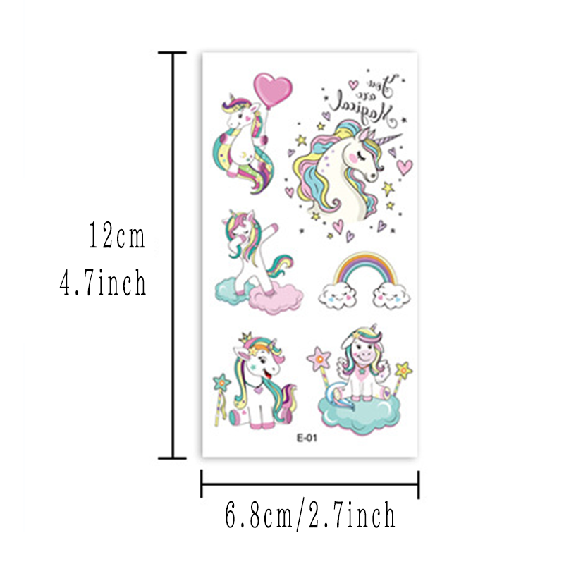 10 PCS New Donut Tattoo Stickers Waterproof and Sweat Proof Stickers Birthday Party Candy Children Tattoo Stickers