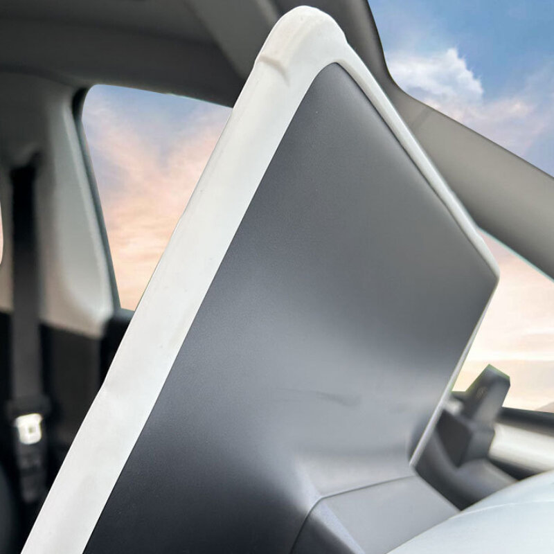 Silicone Screen Frame protetora para Tesla Model 3 Y, Edge Cover, Controle Central de Navegação Screen Protector, Guarnição Acessórios Do Carro