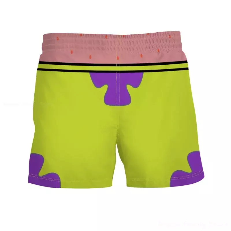 SpongeBob Shorts Anime Personalized Men Women Summer Short Pants Casual Fitness Sweatpants Sport Shorts Prints Beach Pants Gifts