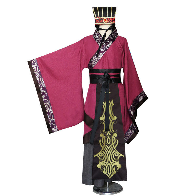 Ancient Chinese Hanfu Men Halloween Cosplay Costume Tang Dynasty Minister Costumes Adult Traditional Carnival Hanfu Dress