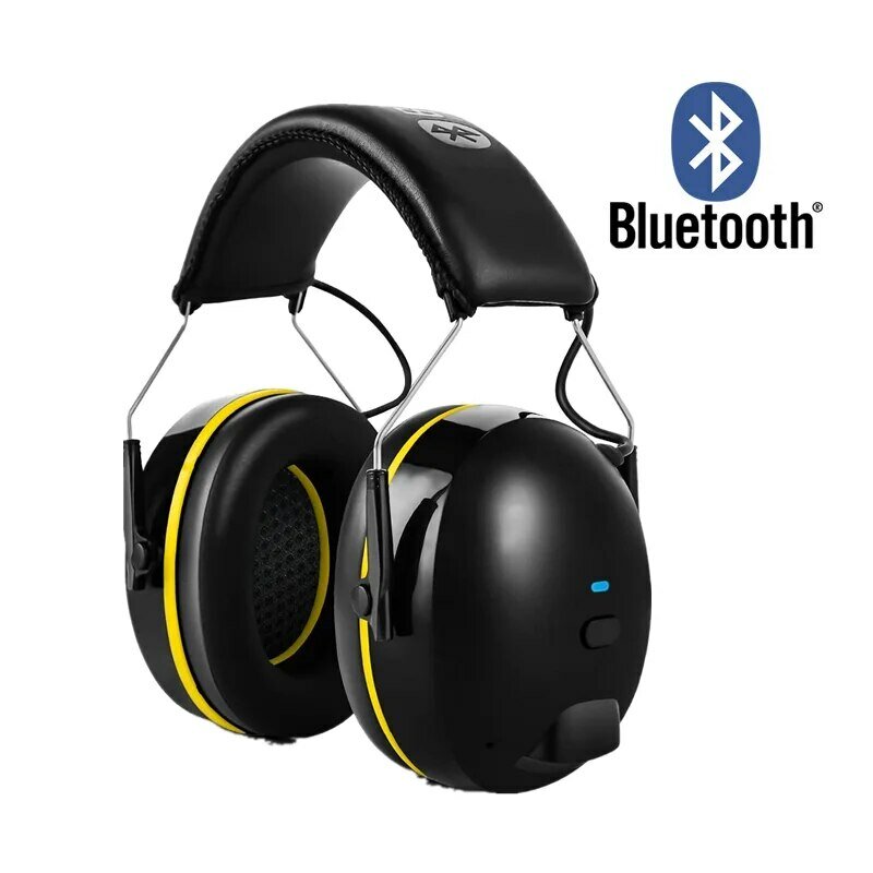Casque de protection auditive avec réduction du bruit Bluetooth, cache-oreilles de sécurité, suppression du bruit, casque pour la prise de vue, 28dB