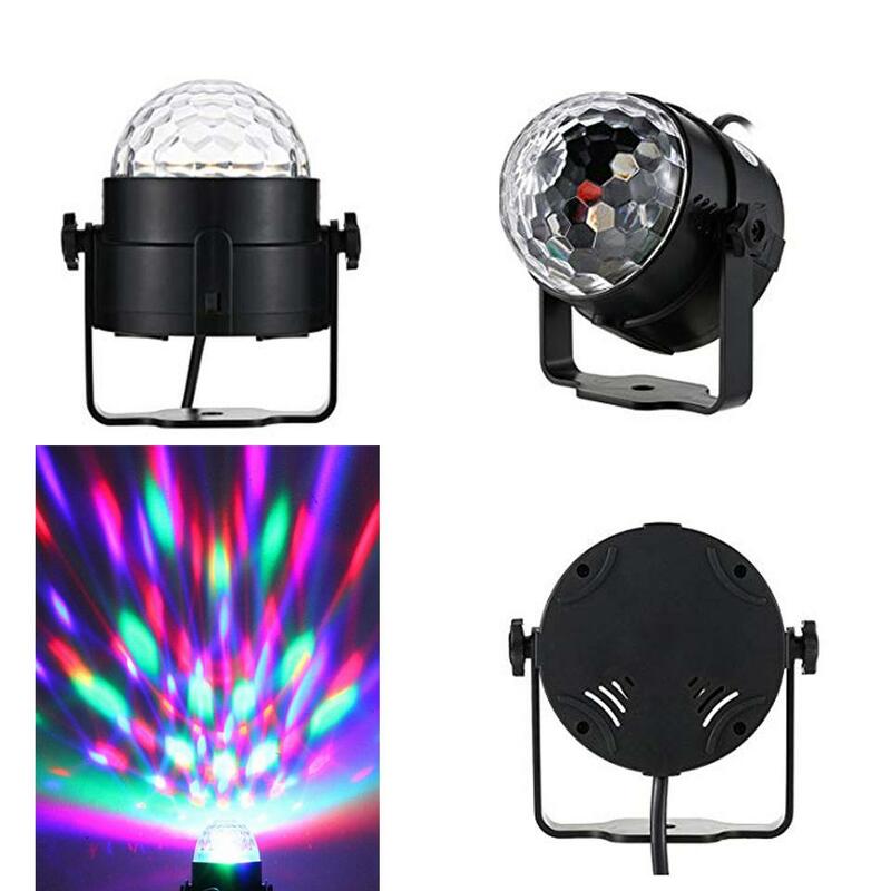 Sound Aktiviert Rotierenden Disco Licht Bunte LED Bühne Licht 3W RGB Laser Projektor Lampe DJ Party Licht für Home KTV Bar Weihnachten