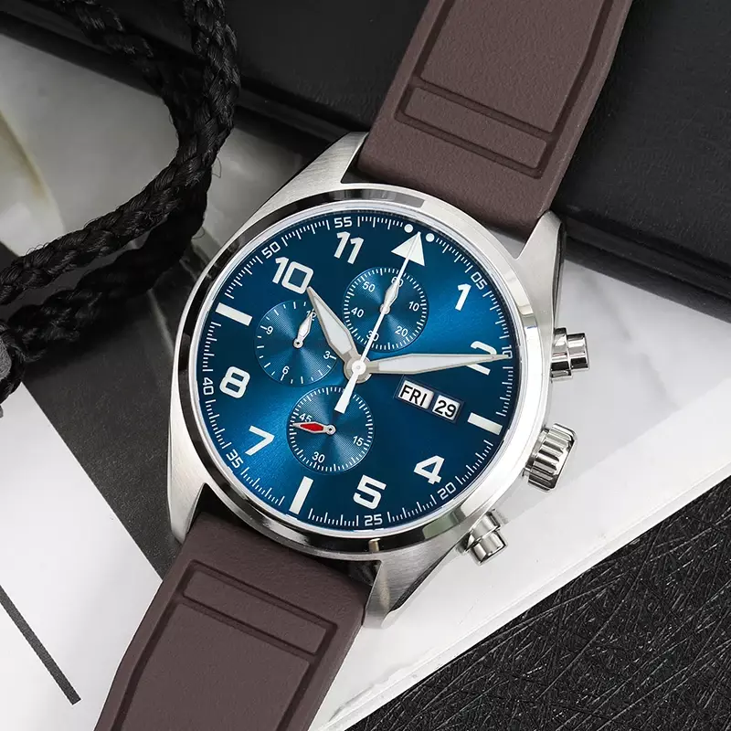 Militado ML04 39mm Quartz Watch Sapphire Crystal Super BGW9 Luminous 100m Water Resistant  Stainless Steel Chronograph Watches