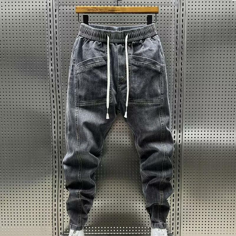 Spodnie Cargo męskie spodnie do biegania na co dzień bawełniane pełnej długości wojskowe męskie Streetwear męskie robocze taktyczne spodnie dresowe dżinsy