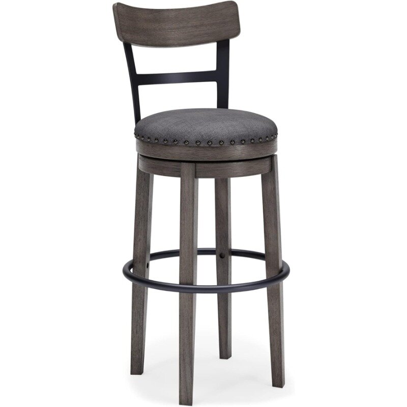 Современный шарнирный барный стул Pinnadel, Высота 30 дюймов, цвет коричневый