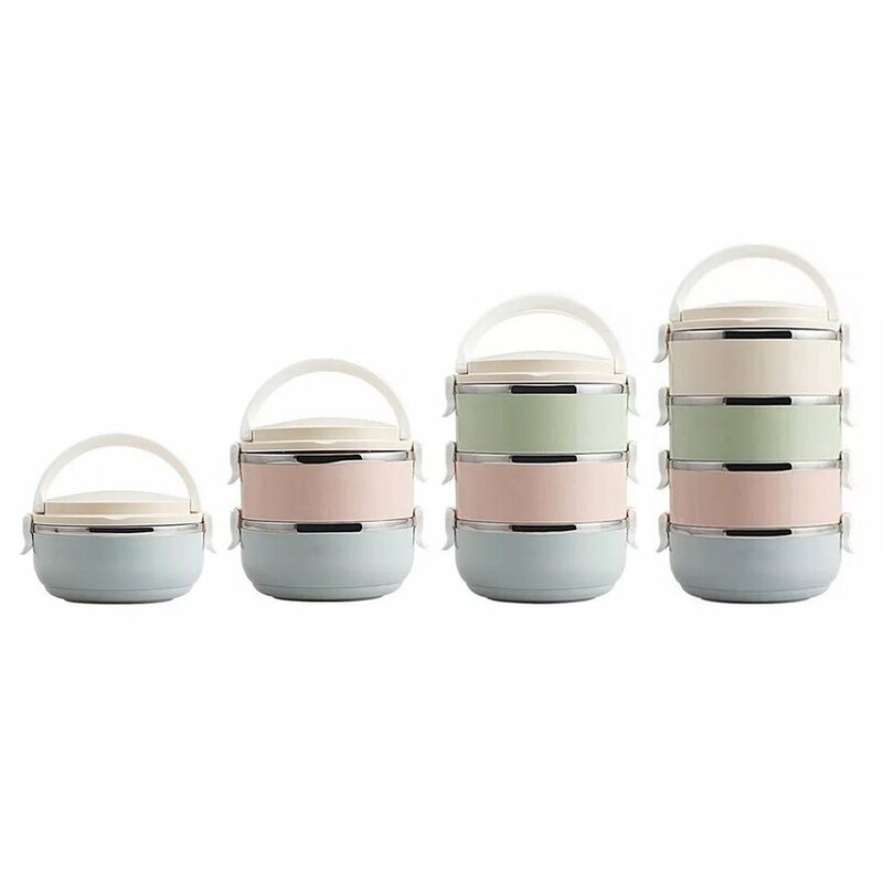 Compact Size Leak Proof Home Office Lunch Box Thermal For Food Bento Box Stainless Steel Lunch Box For Kids Portable Picnic