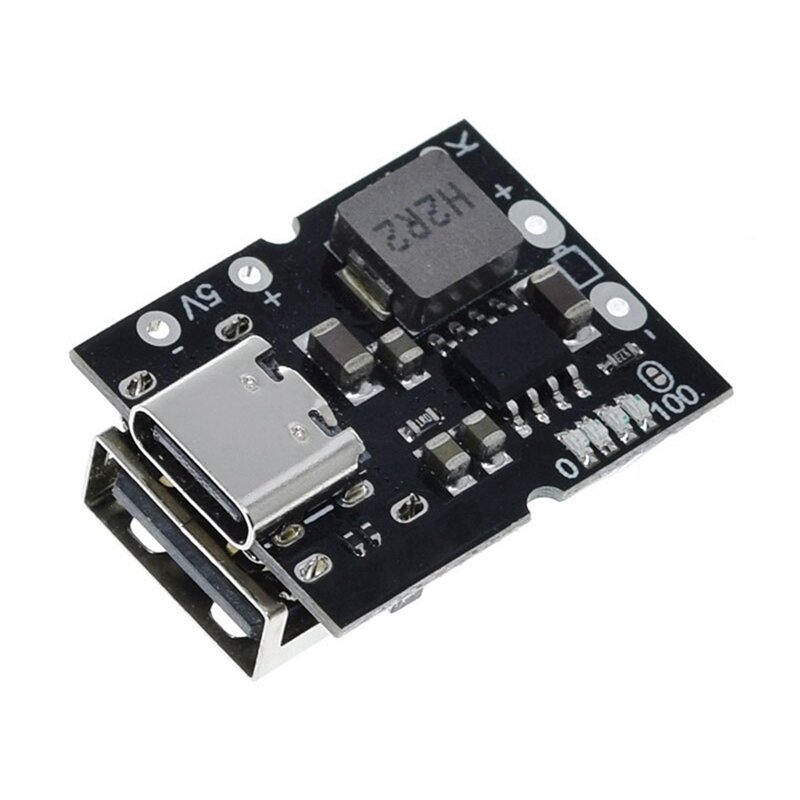 Lithium Battery Charging Protection Board, Step-Up Power Module, Carregador DIY, Easy Install, Type-C USB, Boost Converter, 5V, 2A