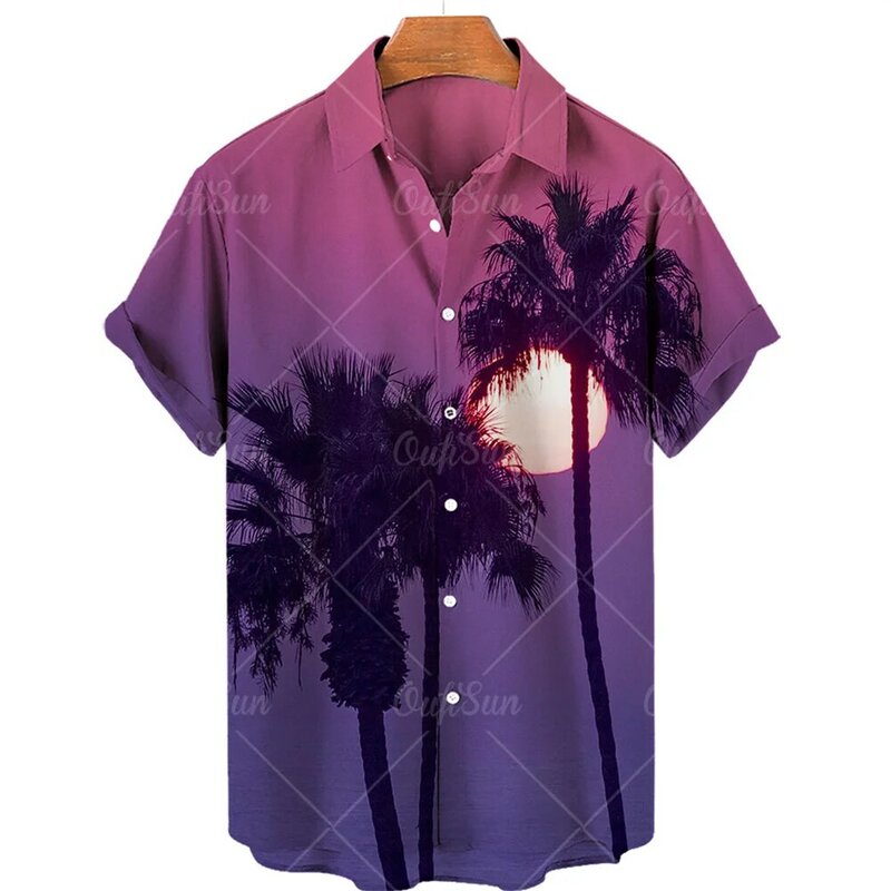 Camiseta hawaiana holgada de talla grande para hombre, ropa informal de ocio, conjuntos de sol SuFeng originales, ropa importada de gran tamaño, novedad de 2023