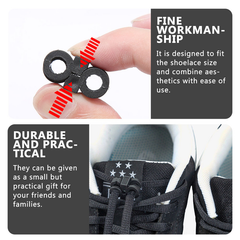 20 Stuks Tie-Free Schoen Gesp Rekbare Schoenveters Verstelbare Schoenveter Haak Accessoires Hardloop Plastic Fixatie Mannen En Vrouwen