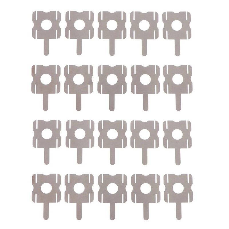 20Pcs U-Shaped Nickel Sheets For 4S Lithium Battery Pack Replacement Spot Welding Nickel Sheet U-Shaped 