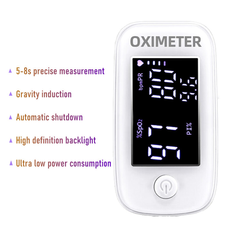 의료용 디지털 핑거 클립 맥박 산소 농도계, LED 디스플레이, SPO2 PR PI 심박수 모니터, 수면 모니터, 혈액 산소 포화도 측정기