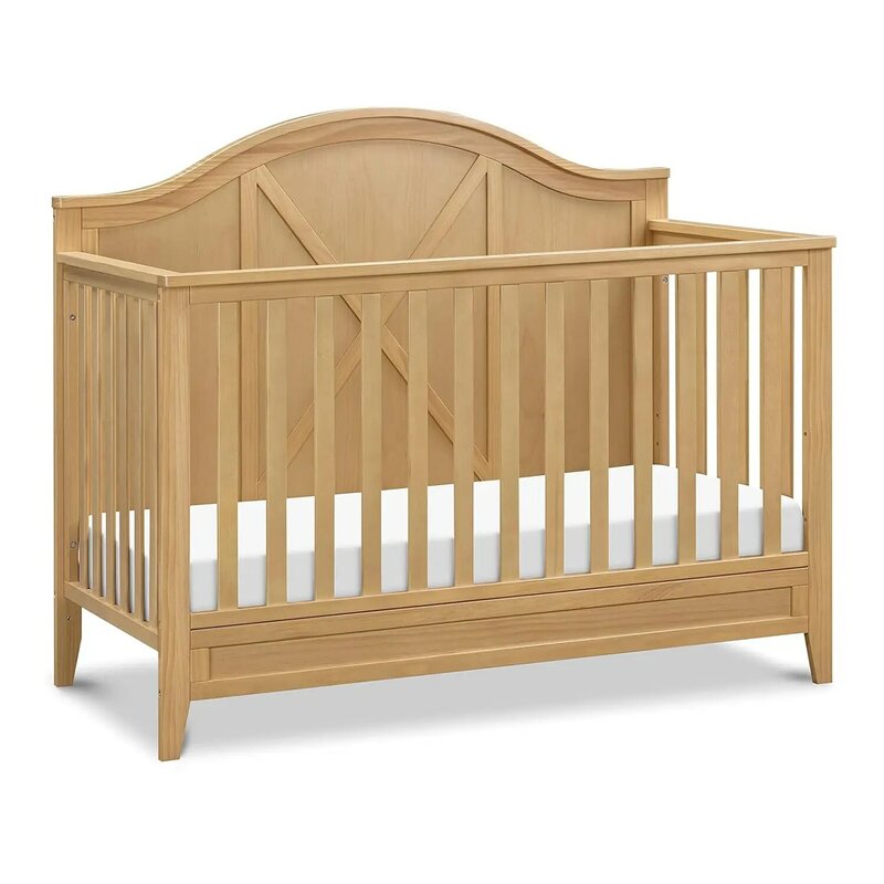 Farmhouse 4-in-1 Convertible Crib in Honey, GREENGUARD Gold Certified