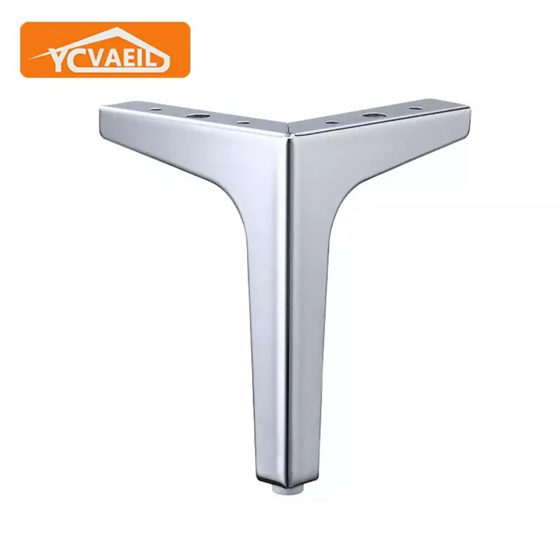 4Pcs Metal Coffee Table Legs for Furniture Black Gold Sofa Legs Bed Chair Desk Dresser Bathroom Cabinet Replacement Feet 10-17cm