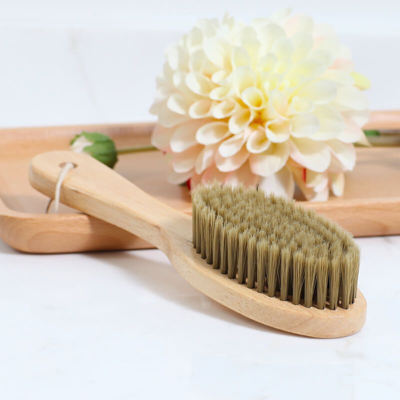 Cepillo limpiador de pelo suave para el hogar, cepillo de zapatos brillante con mango de madera, herramientas de limpieza para el hogar, accesorios, cepillos de limpieza